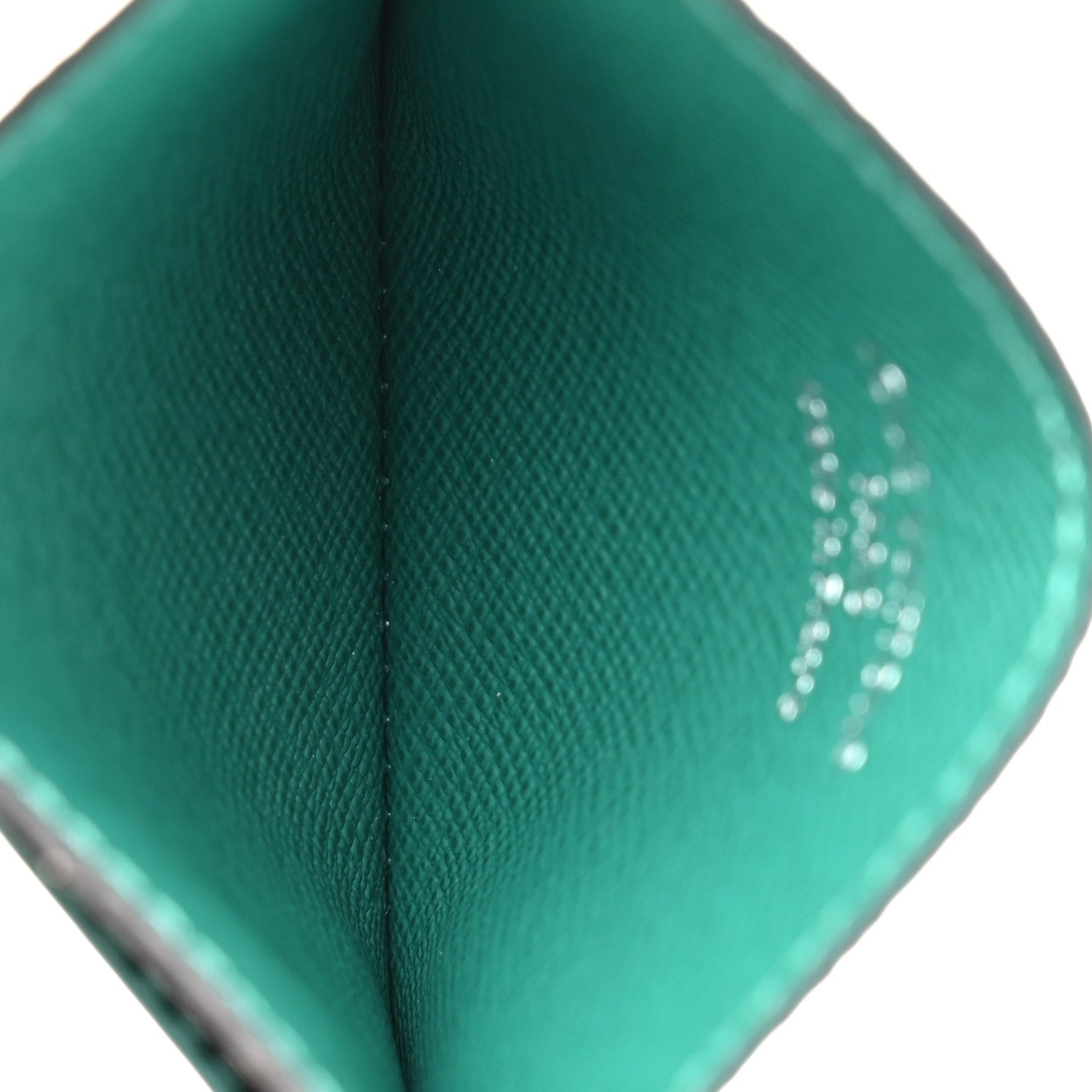 Monogram Macassar Double Card Holder Borneo Green