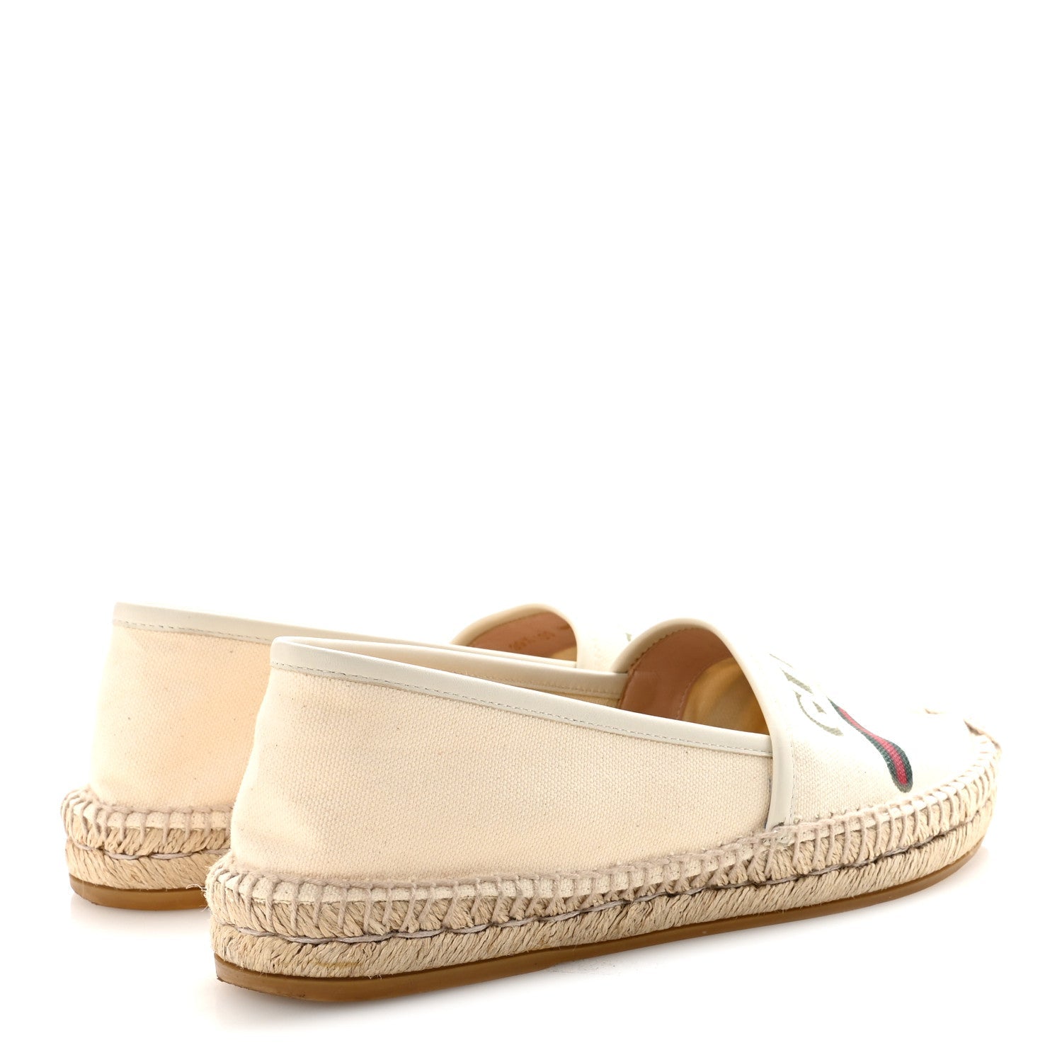 Canvas Logo Espadrilles 39.5 Greggio White