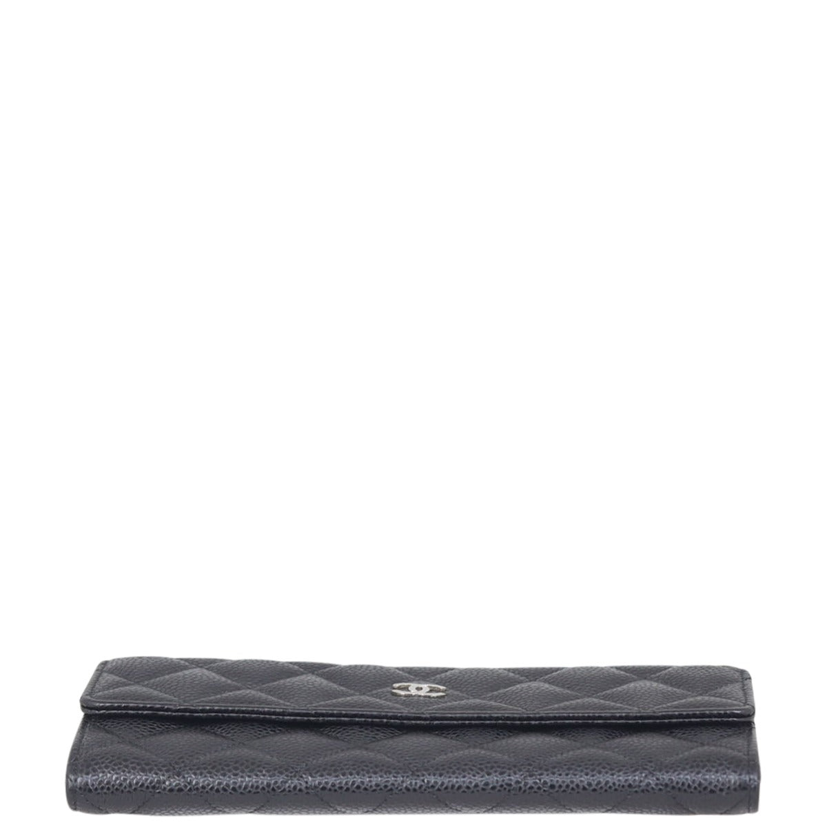 Chanel Classic Flap Long Wallet | Caviar Silver Hardware