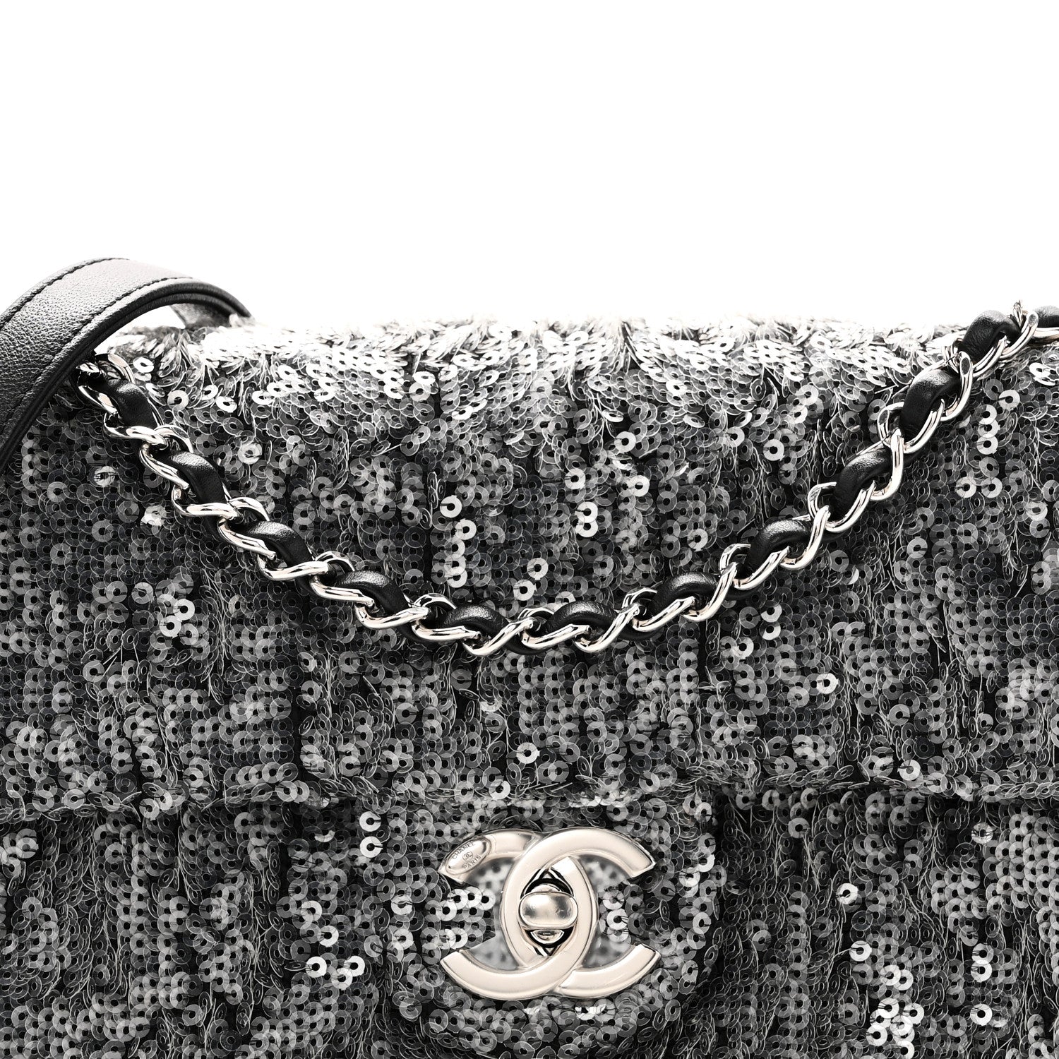 Sequin Mini Waterfall Flap Grey