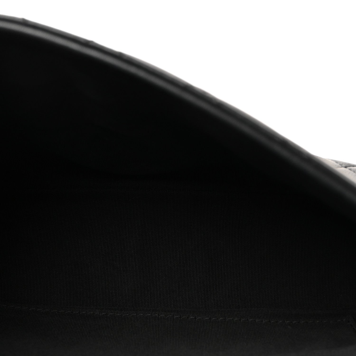 Calfskin Quilted Turn And Lock Flap Bag Black