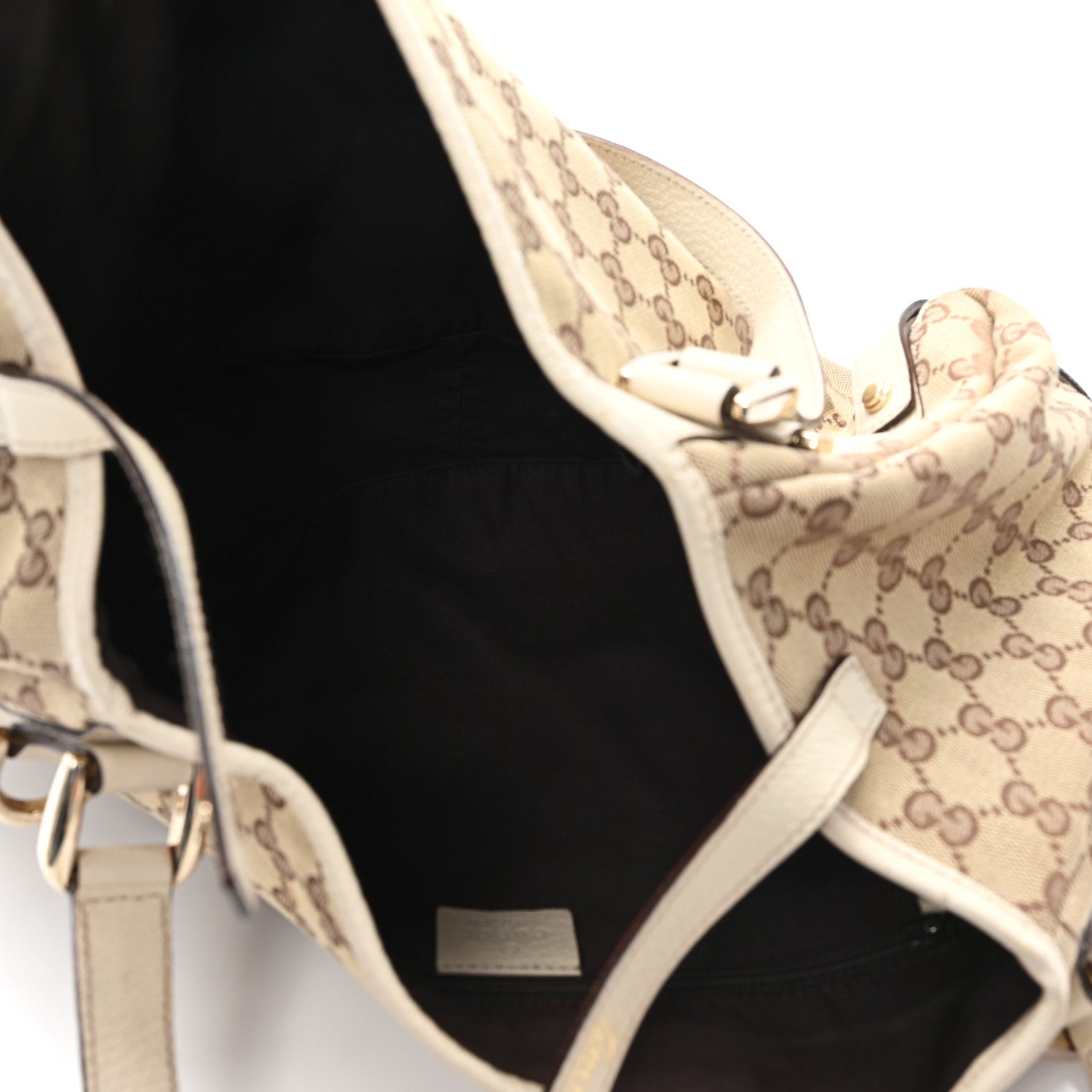 Monogram Medium Abbey Shoulder Bag Off White