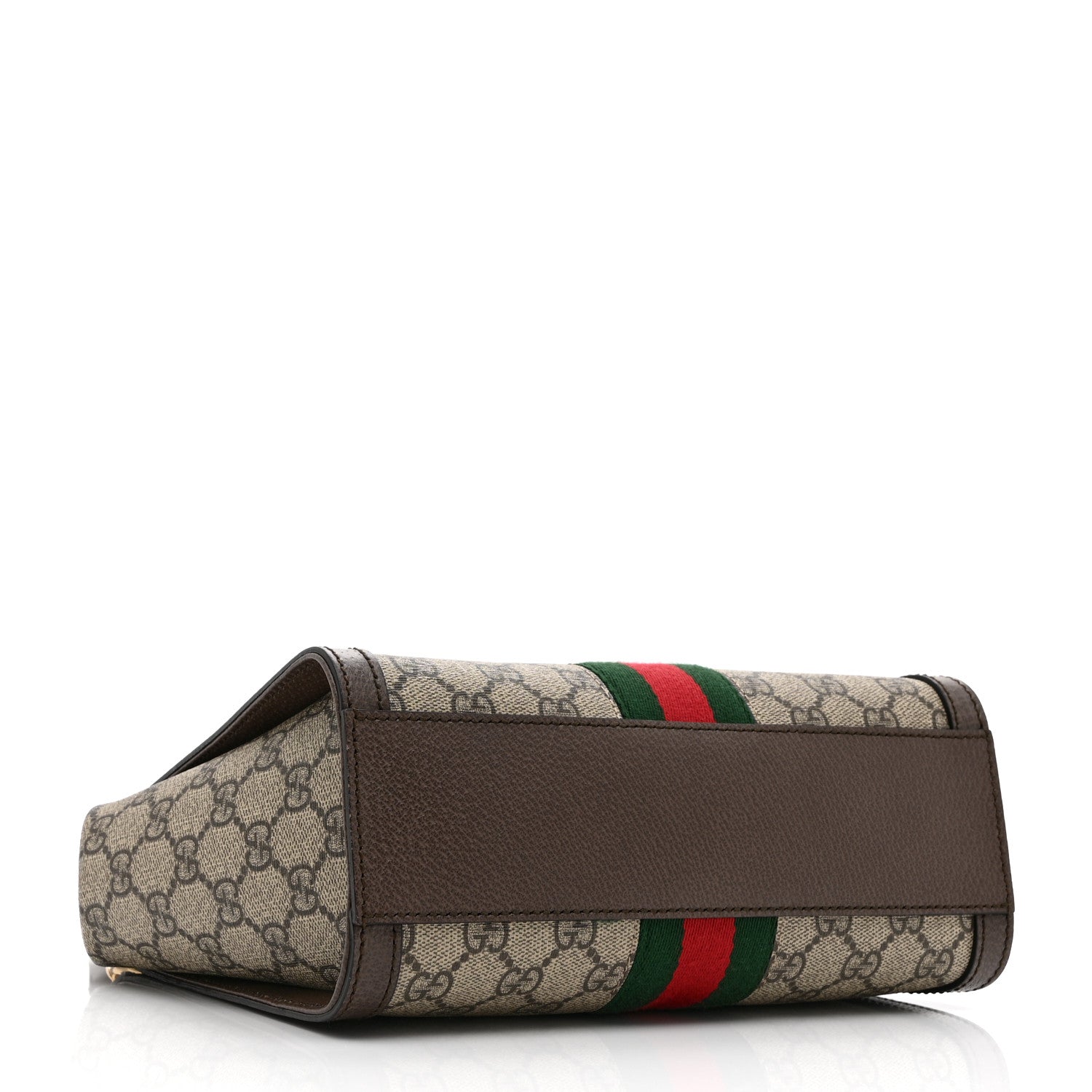 GG Supreme Monogram Small Ophidia Tote Bag Brown