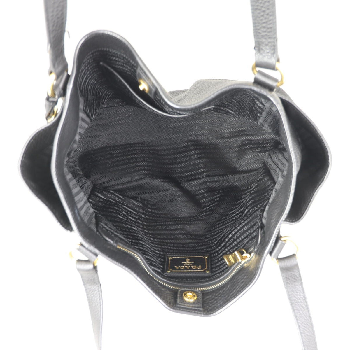 Prada Vitello Daino Shopping Tote