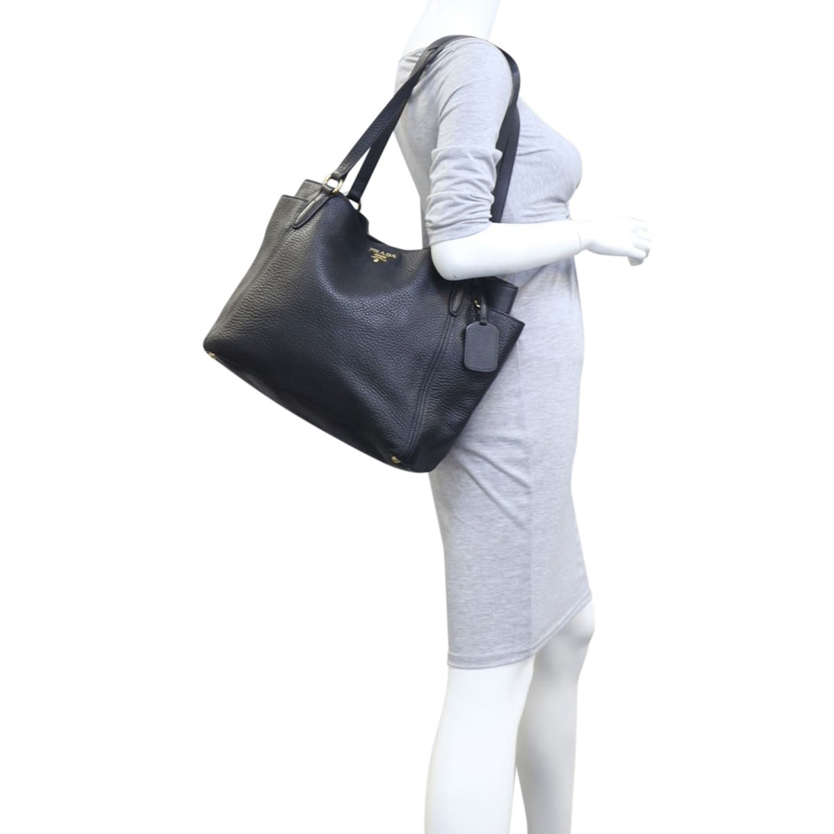 Prada Vitello Daino Shopping Tote