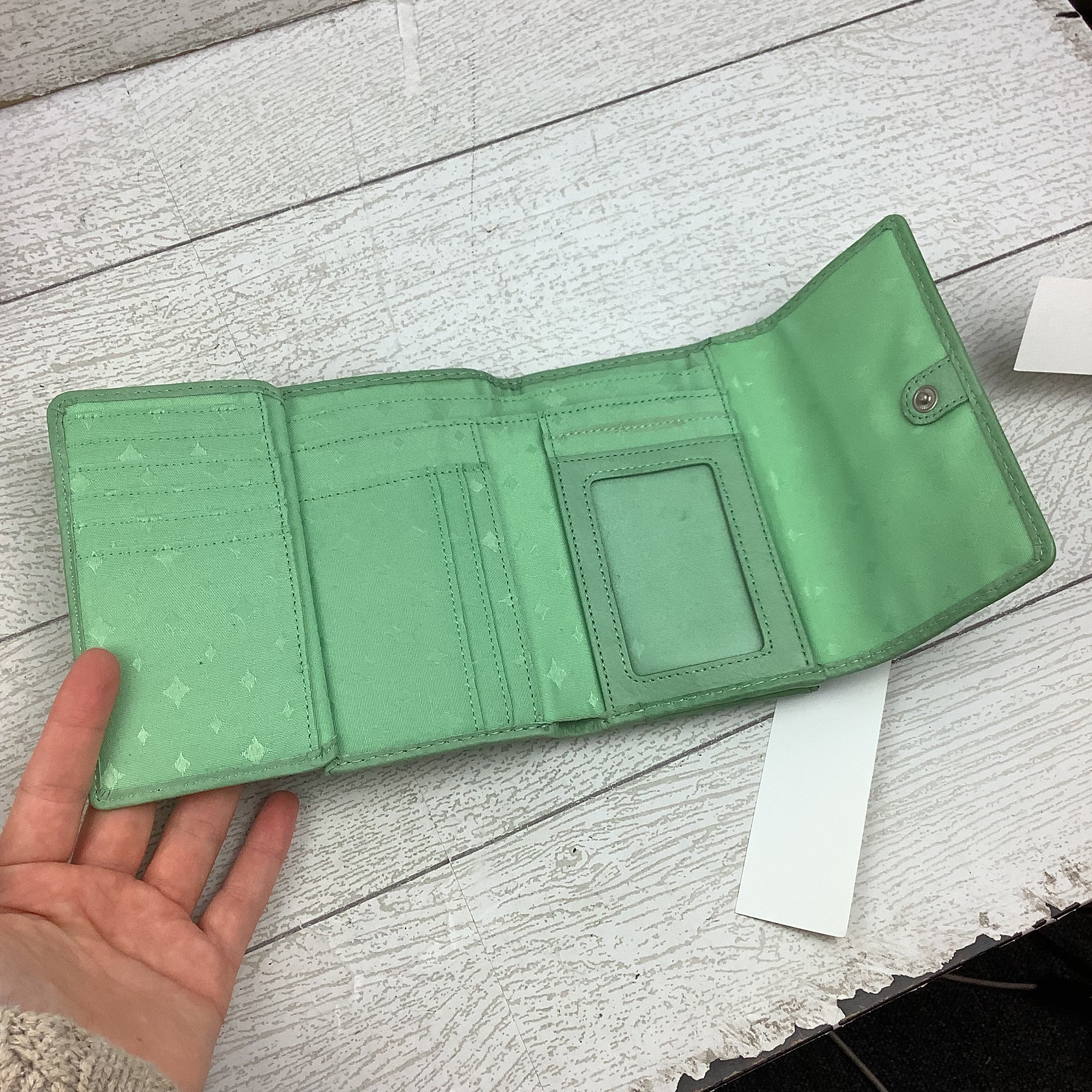 Wallet Leather By Fossil, Size: Medium