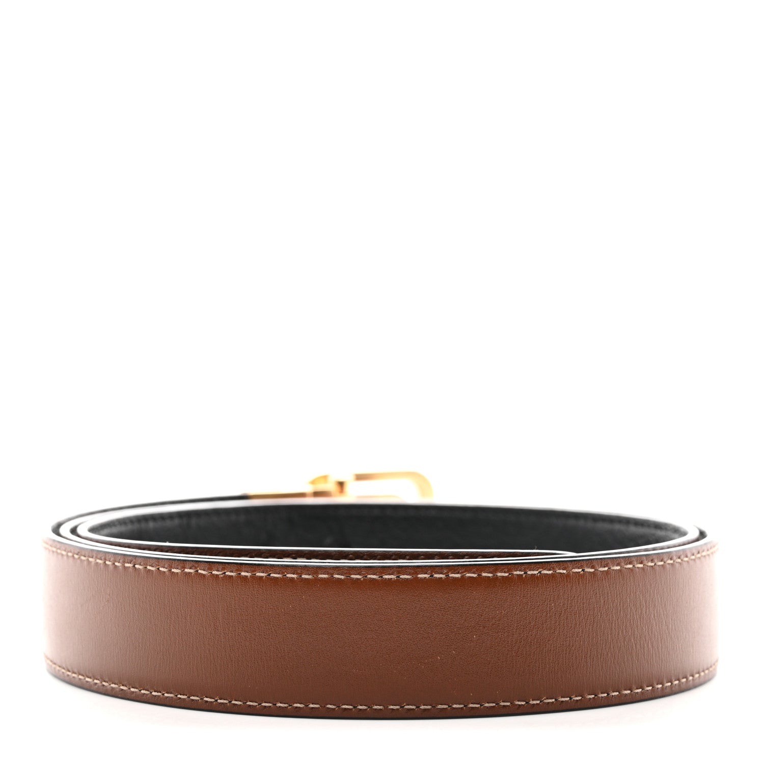 Textured Dollar Calfskin Ciny Calf Lux Squared Interlocking G 30mm Reversible Belt 105 42 Brown Black