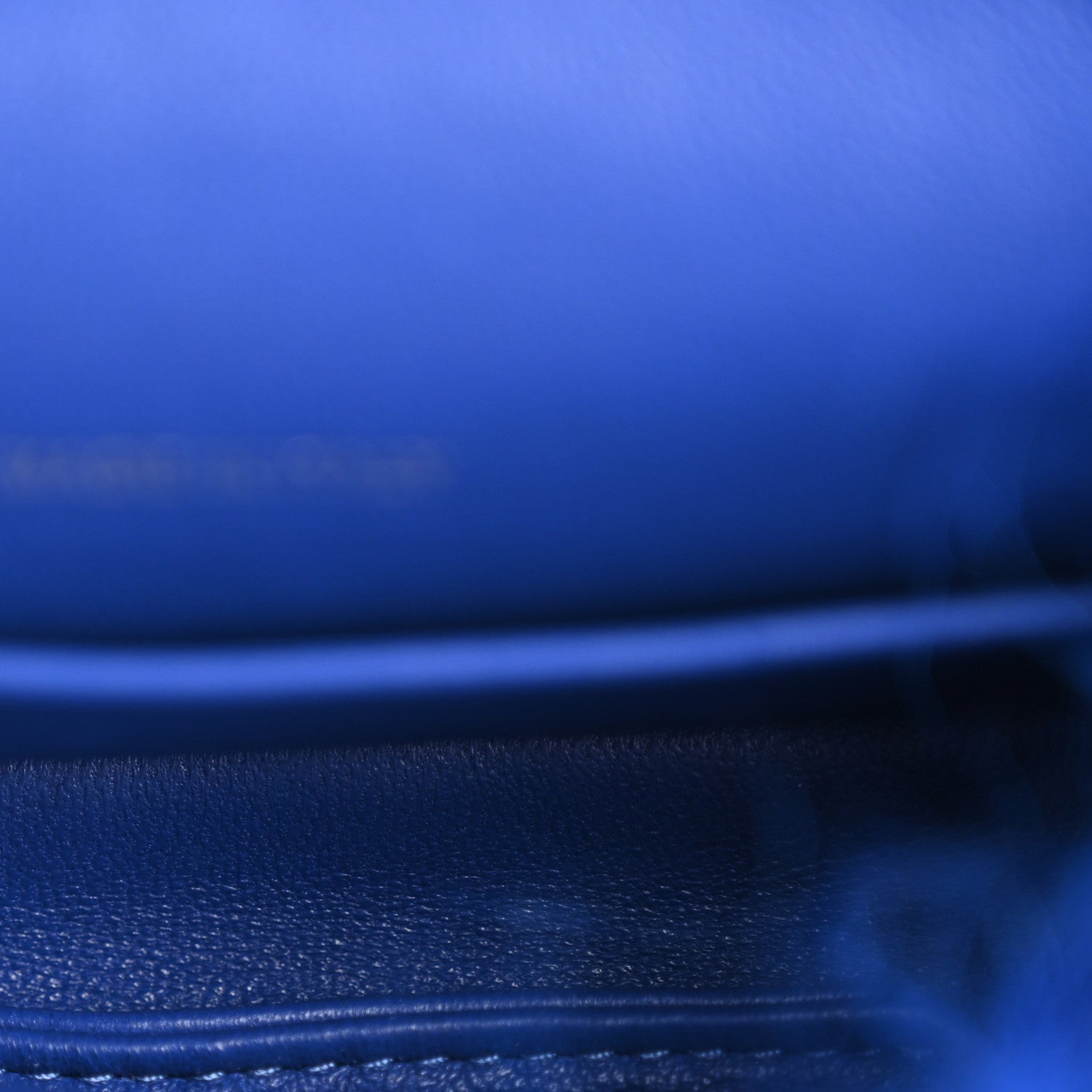 Shearling Lambskin CC Hook Card Holder Blue