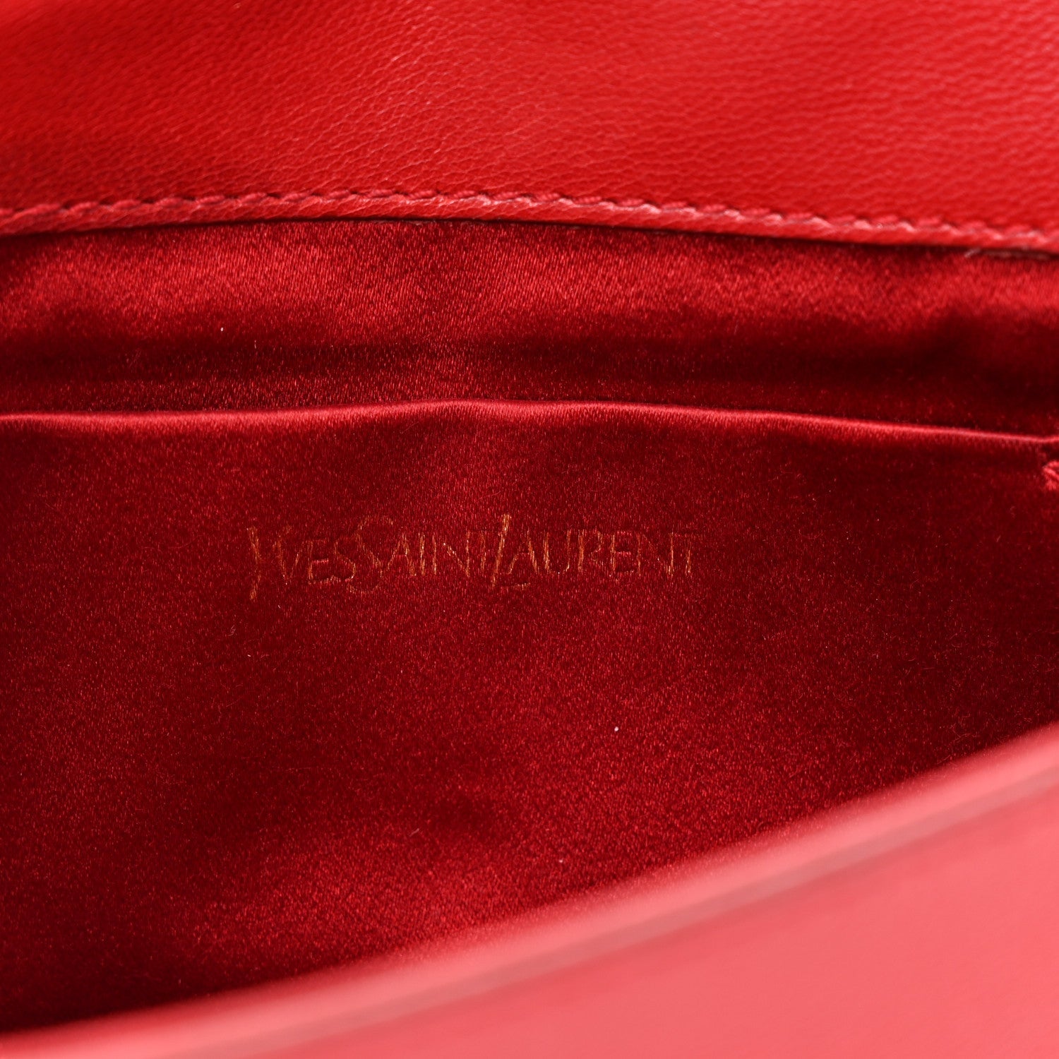 Textured Calfskin Monogram Small Belle De Jour Clutch Red