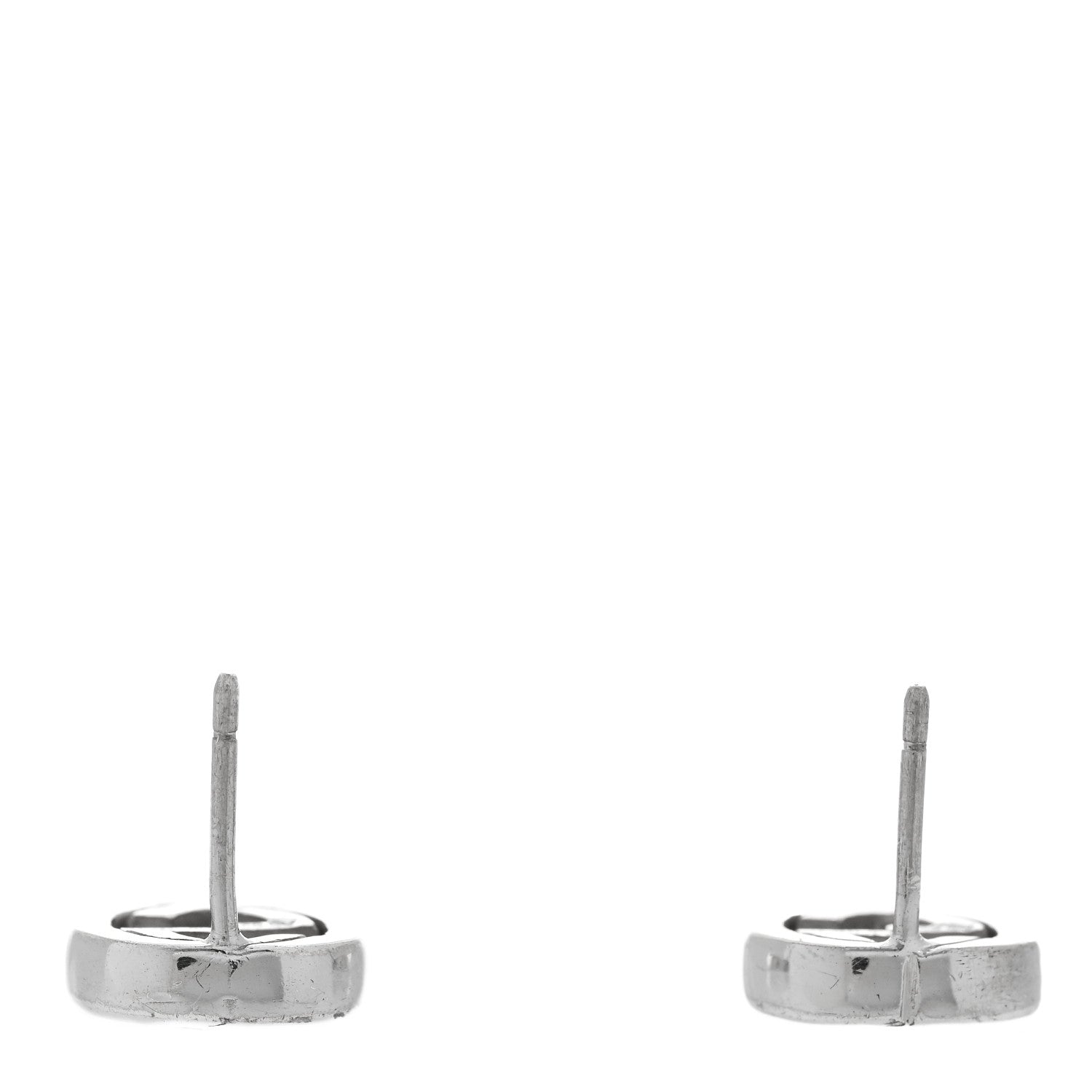Sterling Silver Interlocking GG Stud Earrings