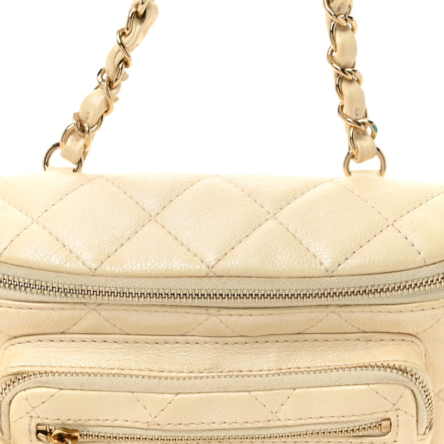 Calfskin Quilted All About Waist Belt Bag Light Beige