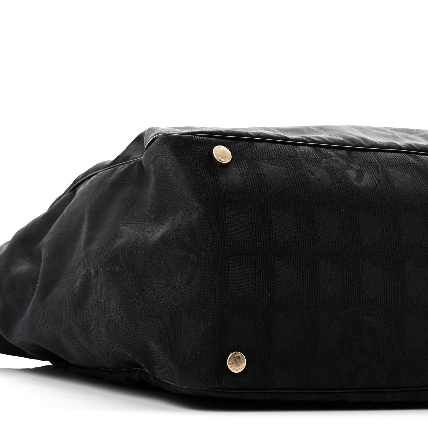 Nylon Large Travel Tote Black