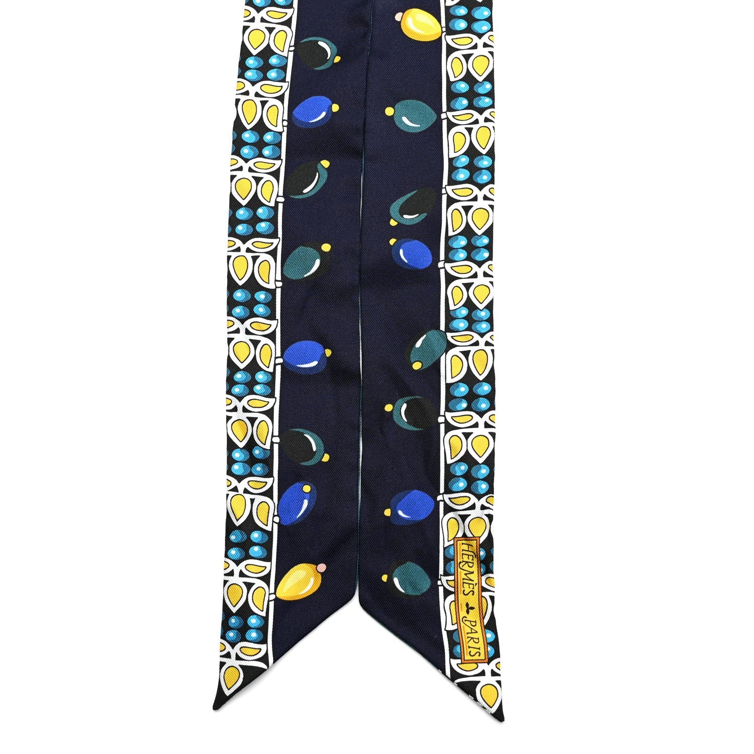 Silk Parures Des Maharajas Twilly Marine Cannard Jaune