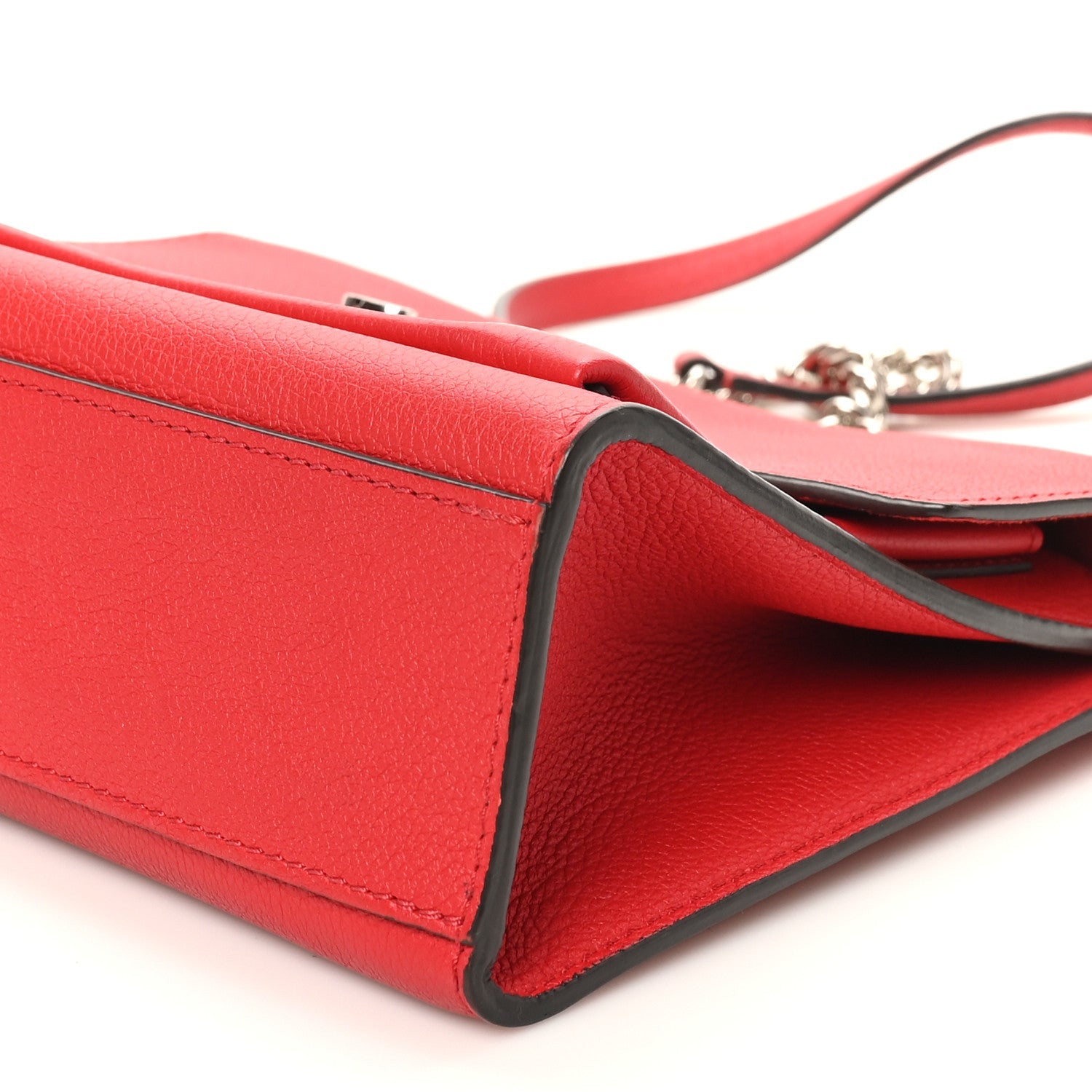 Soft Calfskin Mylockme Chain Bag BB Rubis