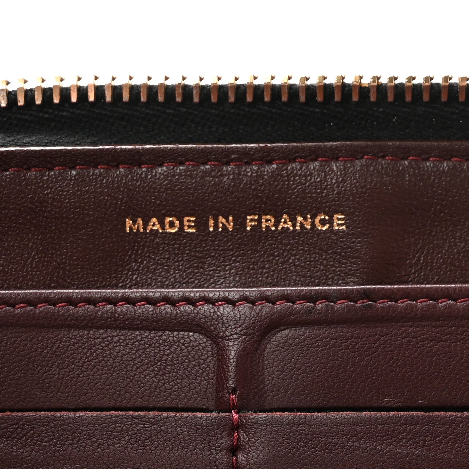 Lambskin Quilted Large Gusset Zip Around Wallet Black