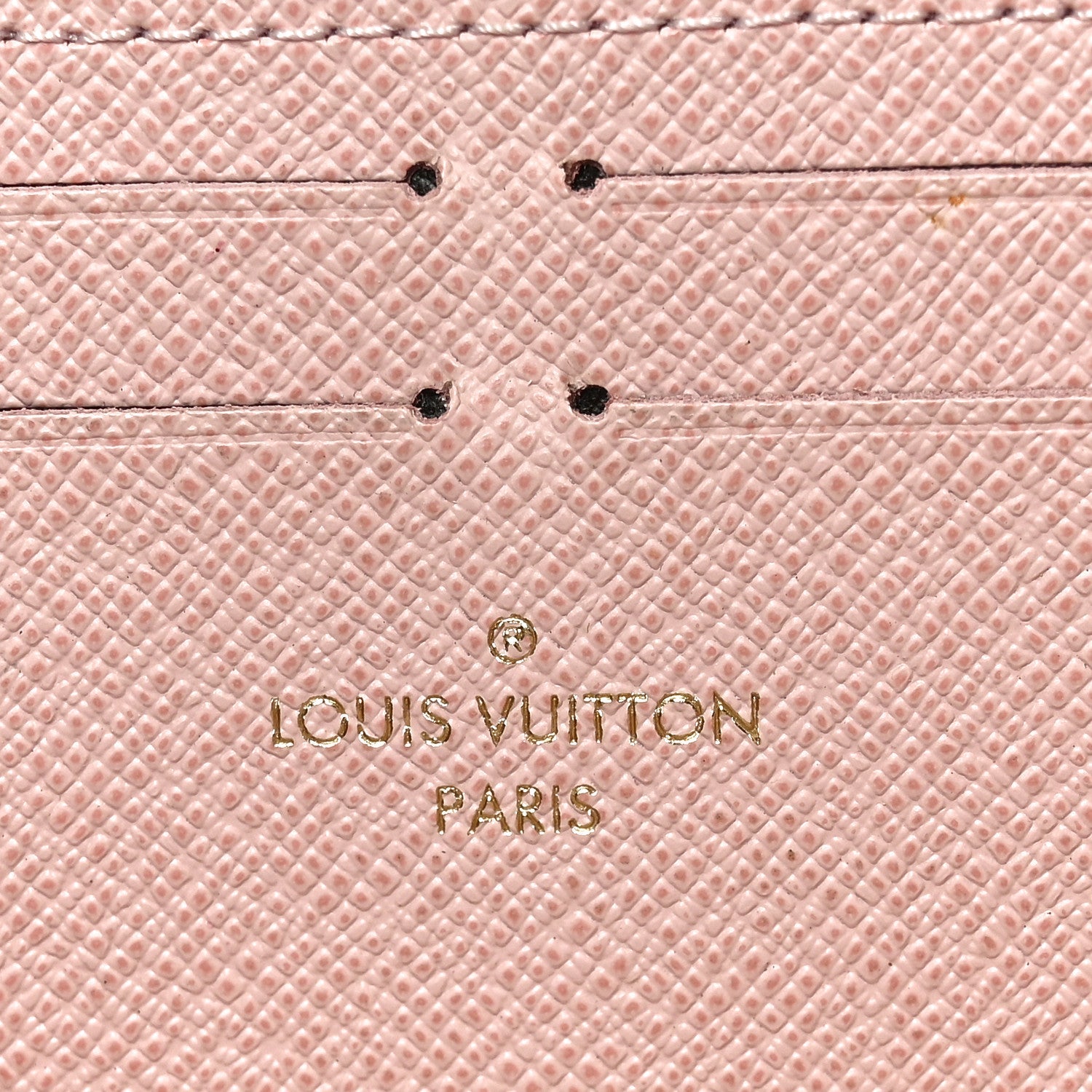 Damier Azur Clemence Wallet Rose Ballerine
