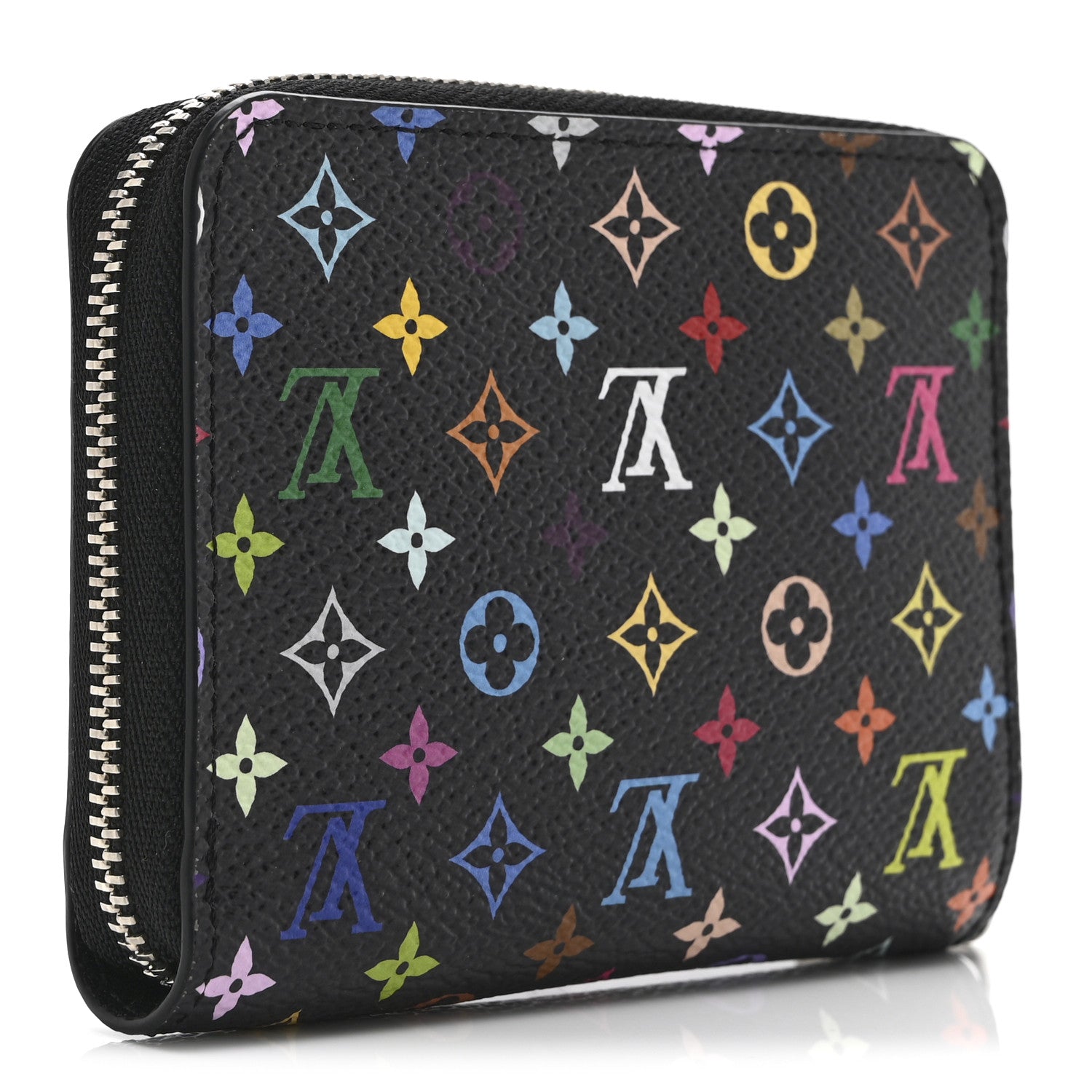LV x TM Monogram Multicolor Zippy Coin Purse Black