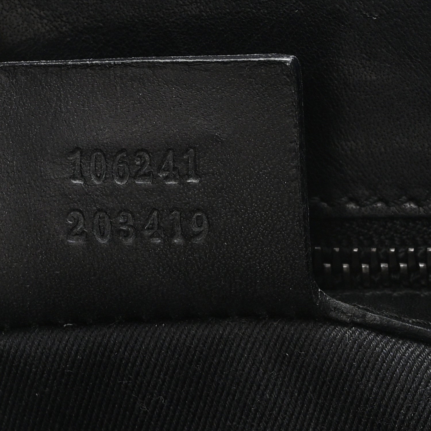 Canvas Monogram Tote Black