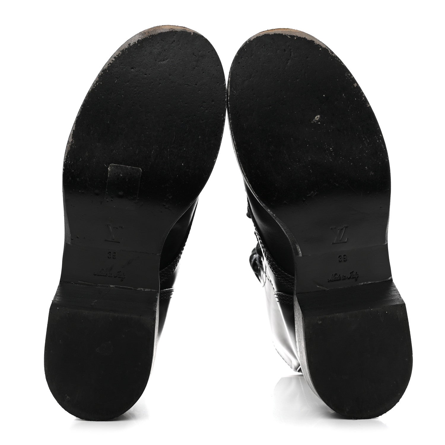 Calfskin Monogram Metropolis Flat Ranger Boots 39 Black