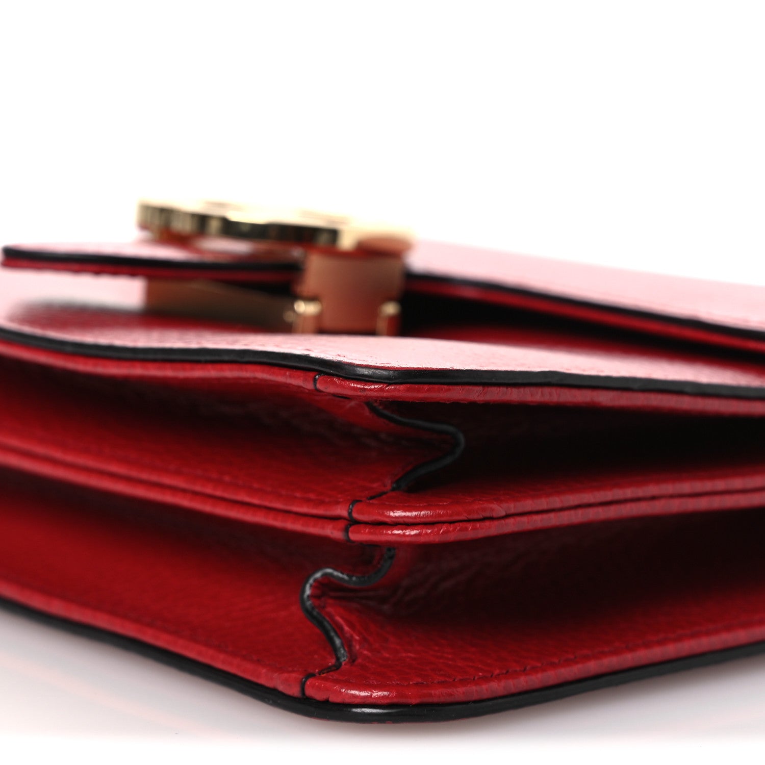 Dollar Calfskin Small Interlocking G Shoulder Bag Red