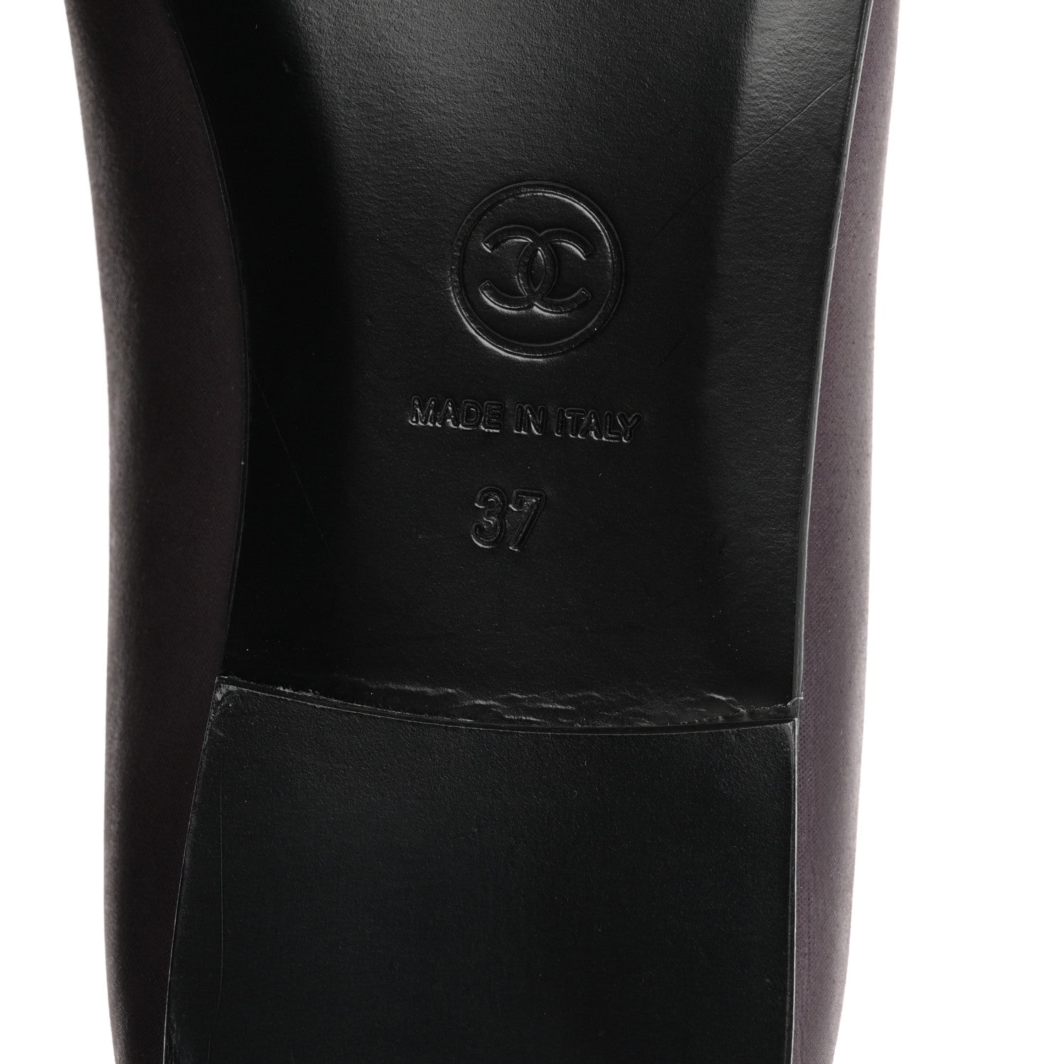 Lambskin Cap Toe Ballerina Flats 37 Purple