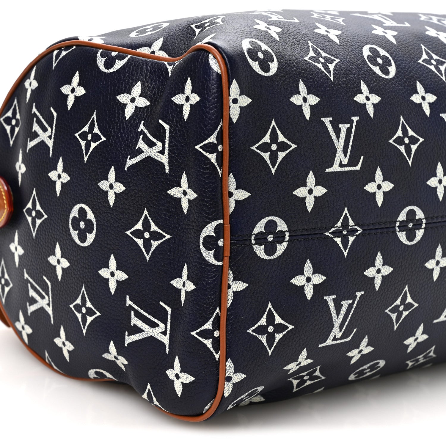 Calfskin Monogram Speedy P9 Bandouliere 30 Indigo