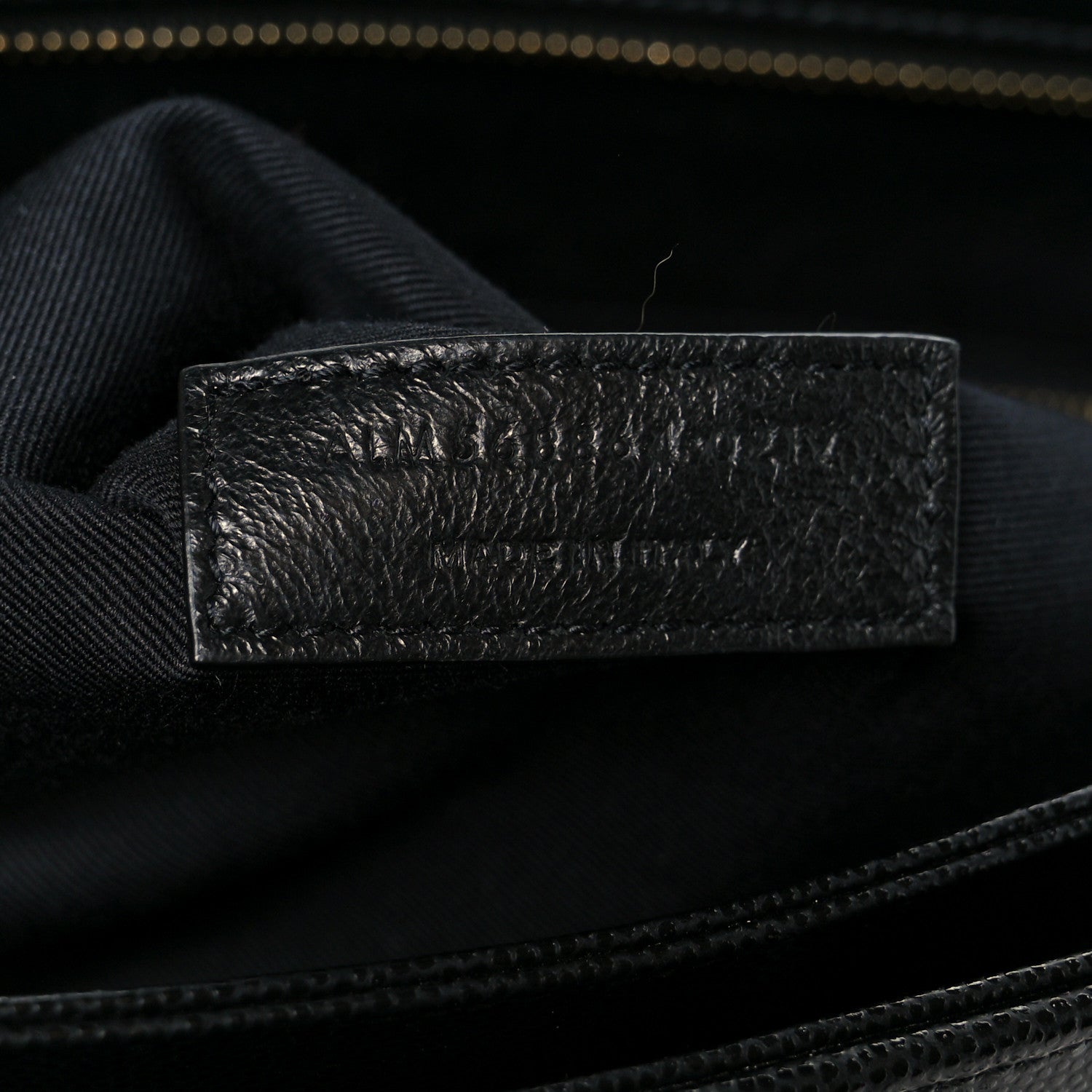 Grain de Poudre Matelasse Chevron Medium Tribeca Shopping Bag Black