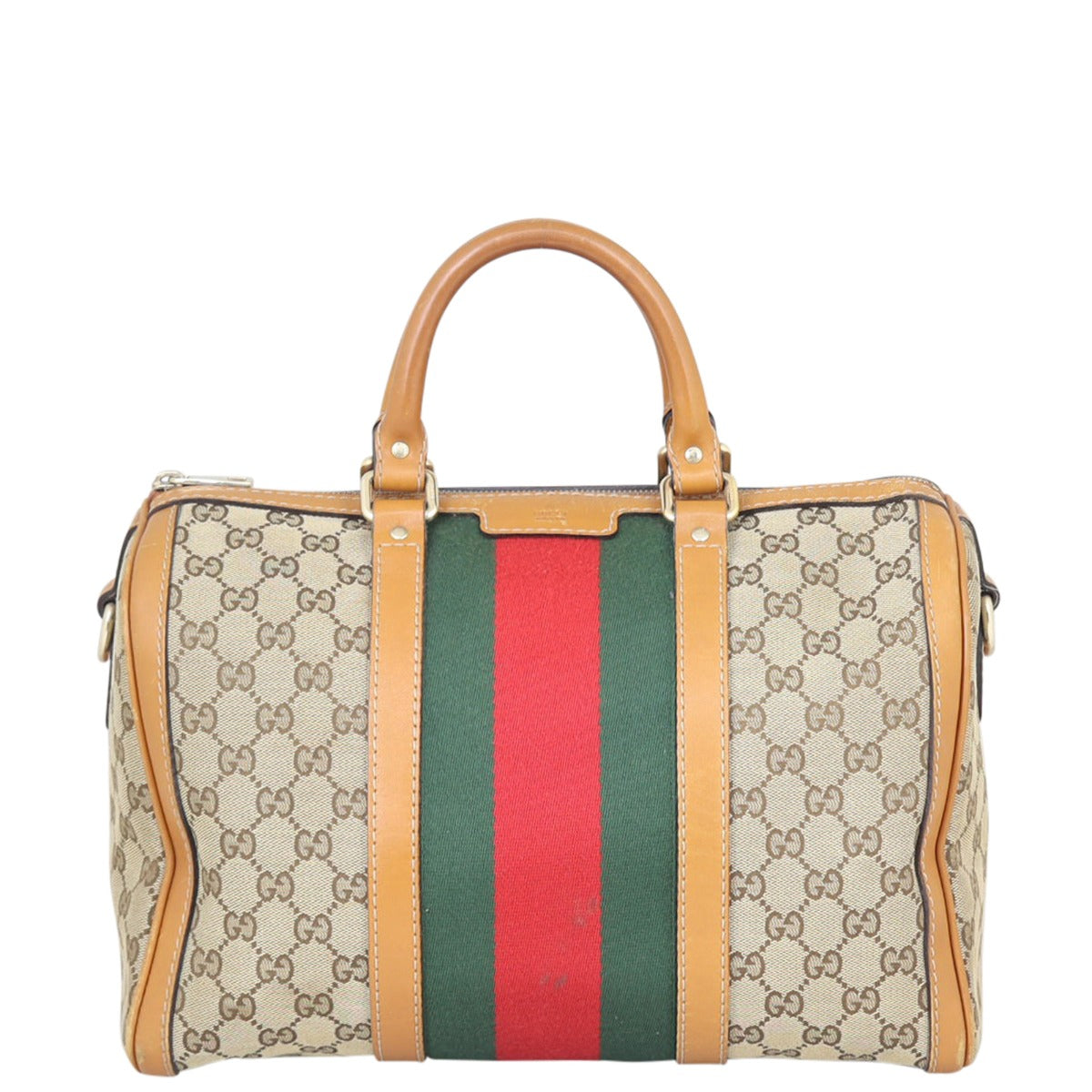 Gucci Vintage Web Original GG Boston Bag Medium