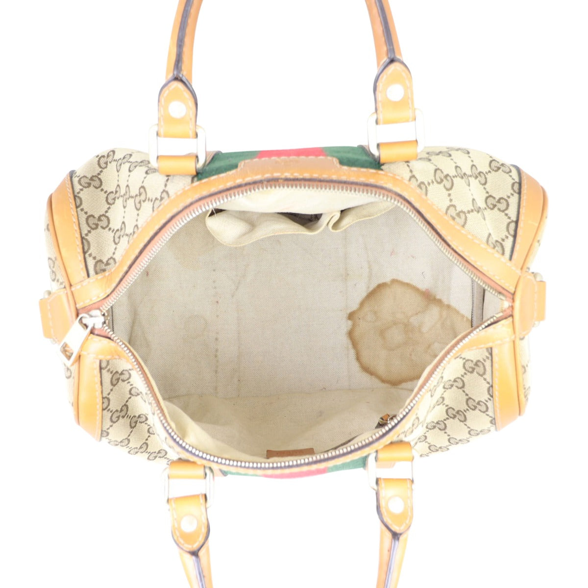 Gucci Vintage Web Original GG Boston Bag Medium