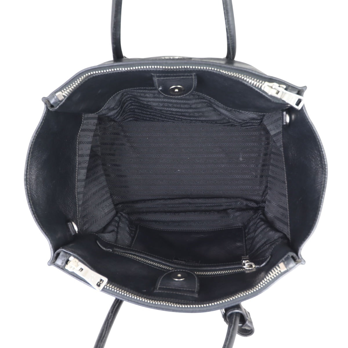 Prada Twin Pocket Glace Calfskin Tote
