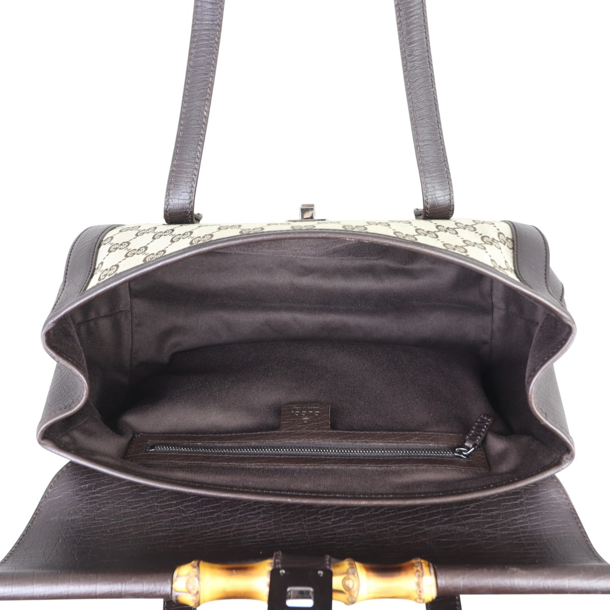 Gucci GG Canvas Bamboo Bullet Bag