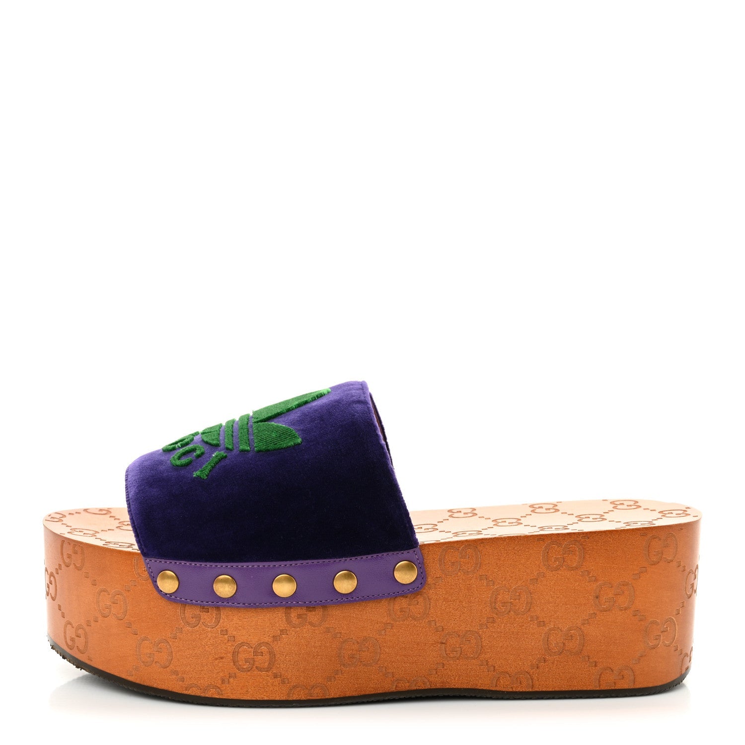 X ADIDAS Soft Velvet Malaga Kid Womens Platform Sandals 39.5  Iris Extreme