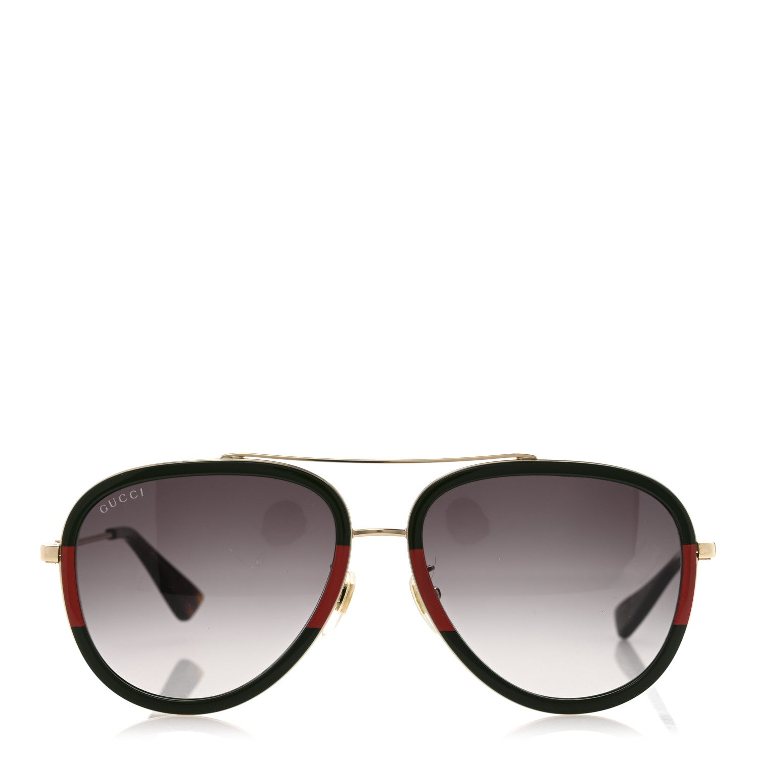 Metal Web Aviator Sunglasses GG0062S Green Red