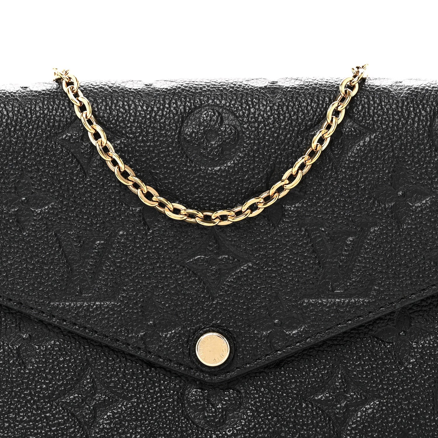 Empreinte Pochette Felicie Chain Wallet Black