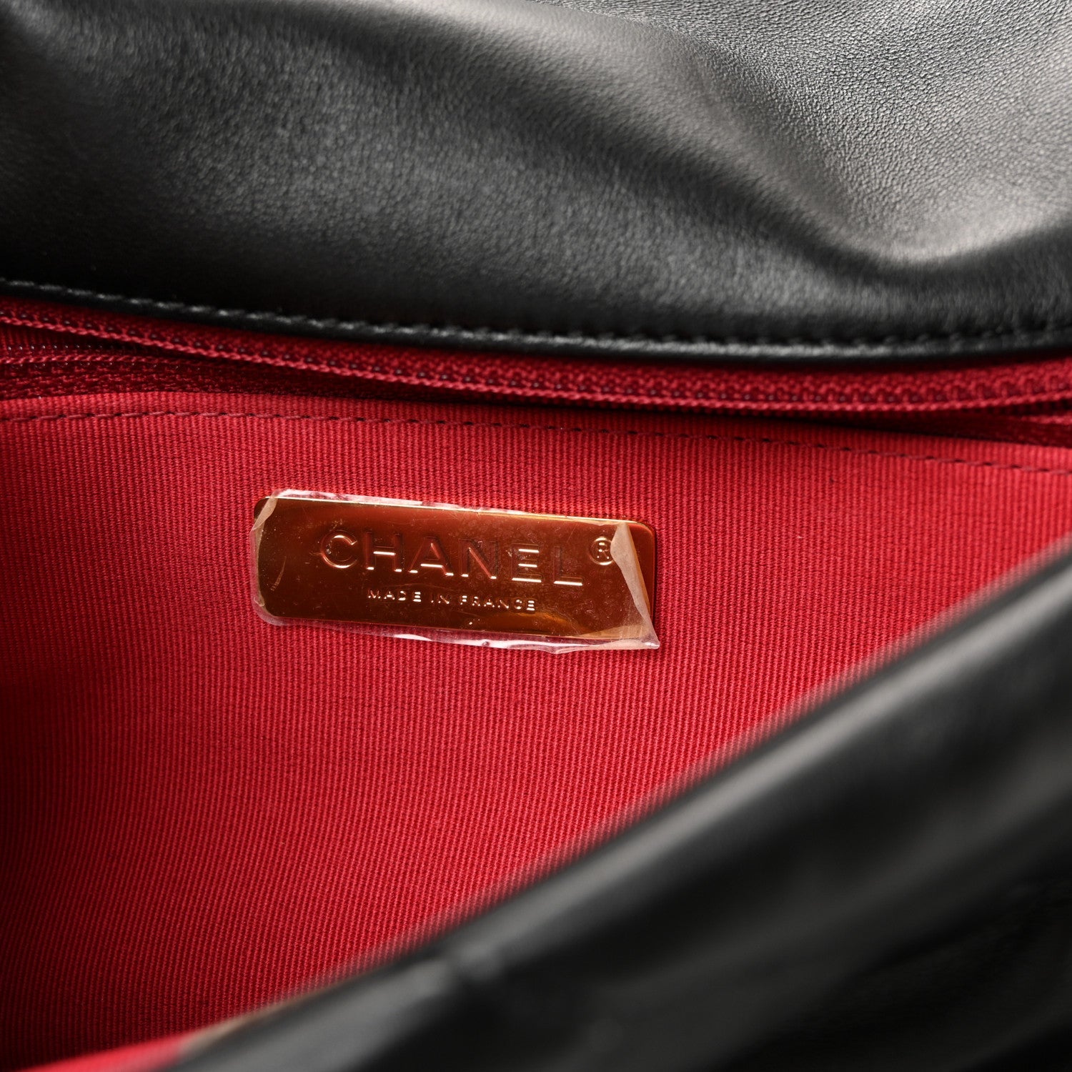 Lambskin Quilted Medium Chanel 19 Flap Black