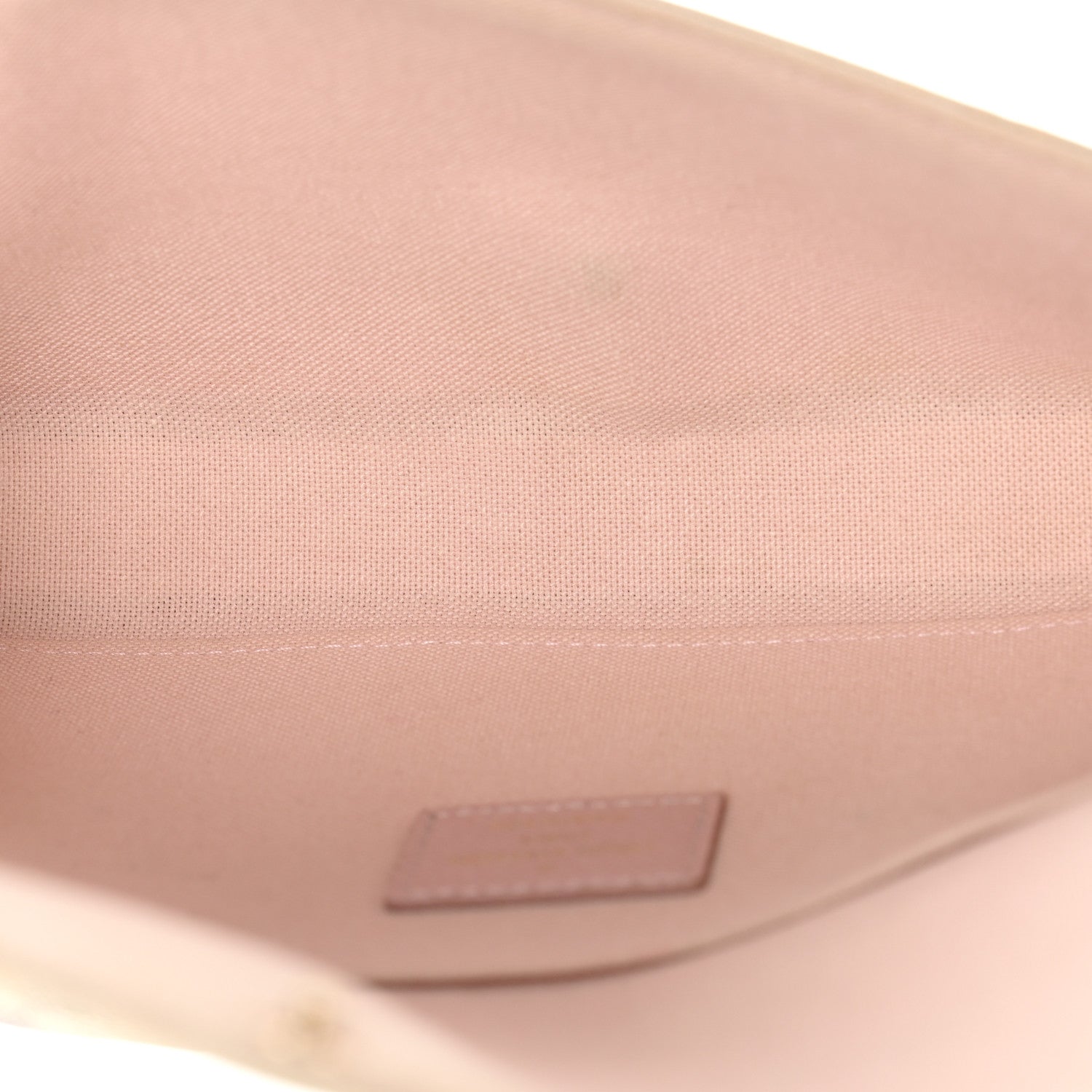 Damier Azur Pochette Felicie Chain Wallet Rose Ballerine
