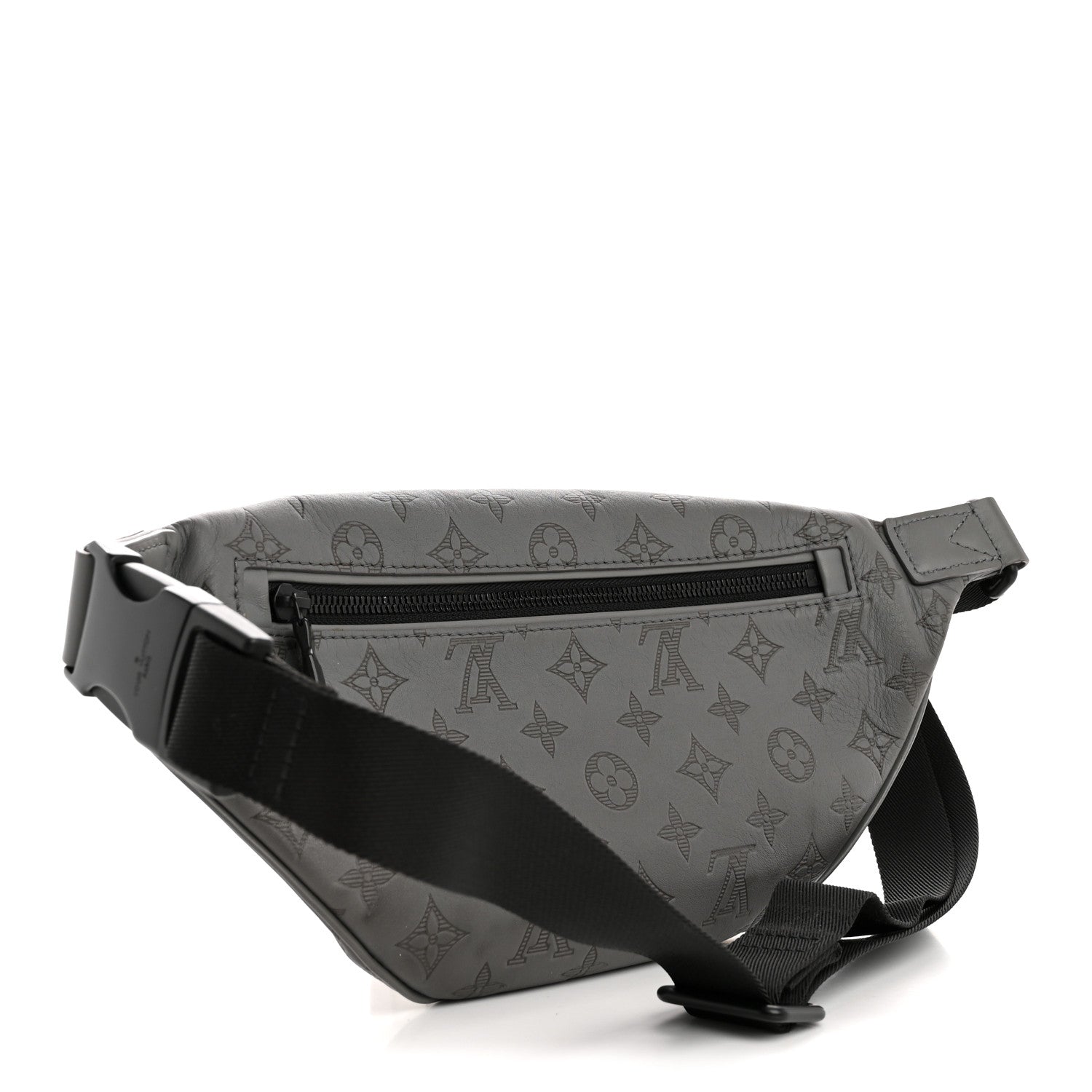 Calfskin Monogram Shadow Discovery Bumbag PM Gray