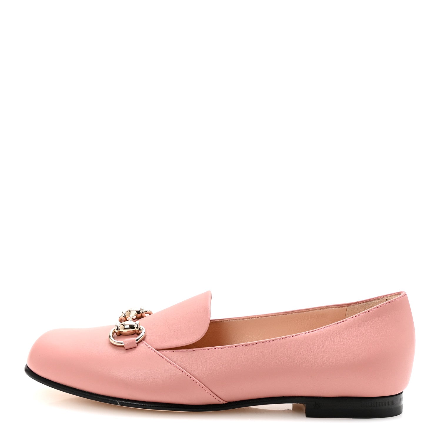 Calfskin Horsebit Loafers 35.5 Soft Pink