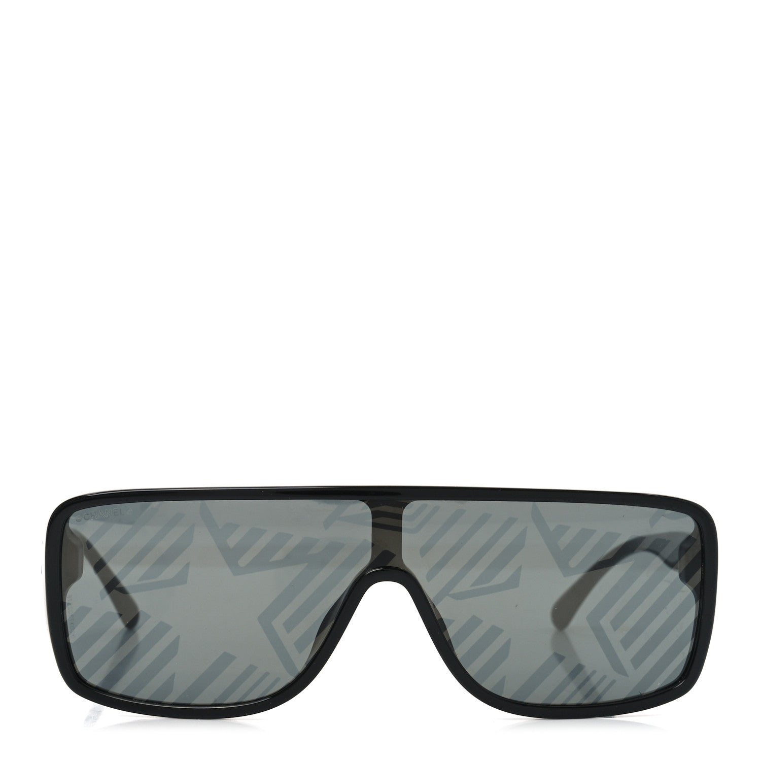 Acetate Shield 71540 Sunglasses Black