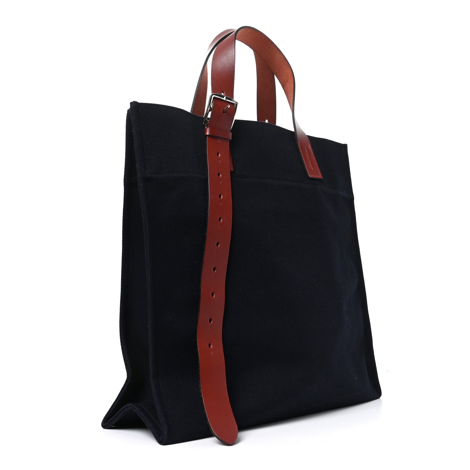 Toile Goeland Vache Hunter Etriviere Shopping Bag Bleu Nuit Rouge H