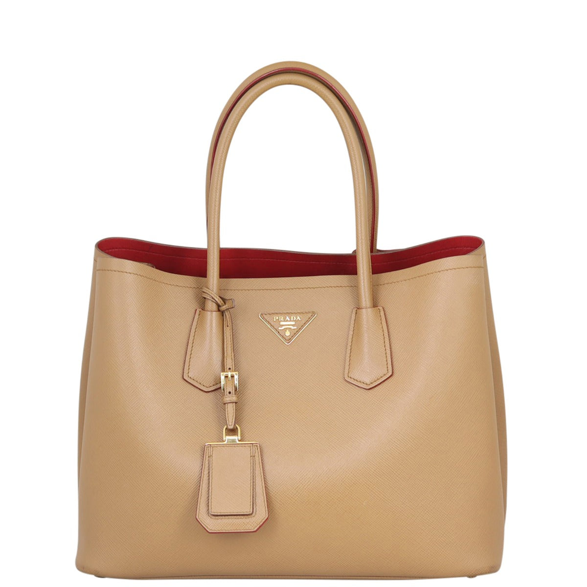 Prada Saffiano Cuir Double Bag Large