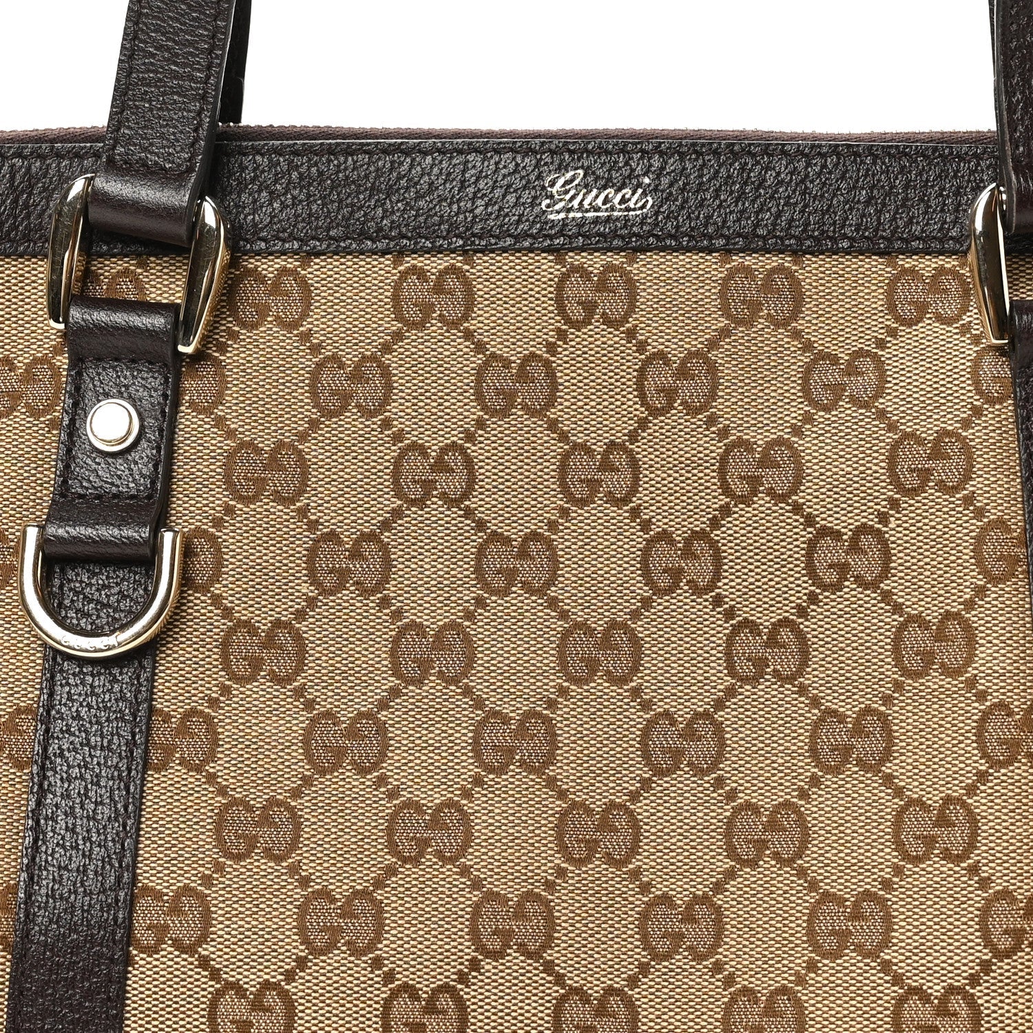Monogram Medium Abbey Tote Brown