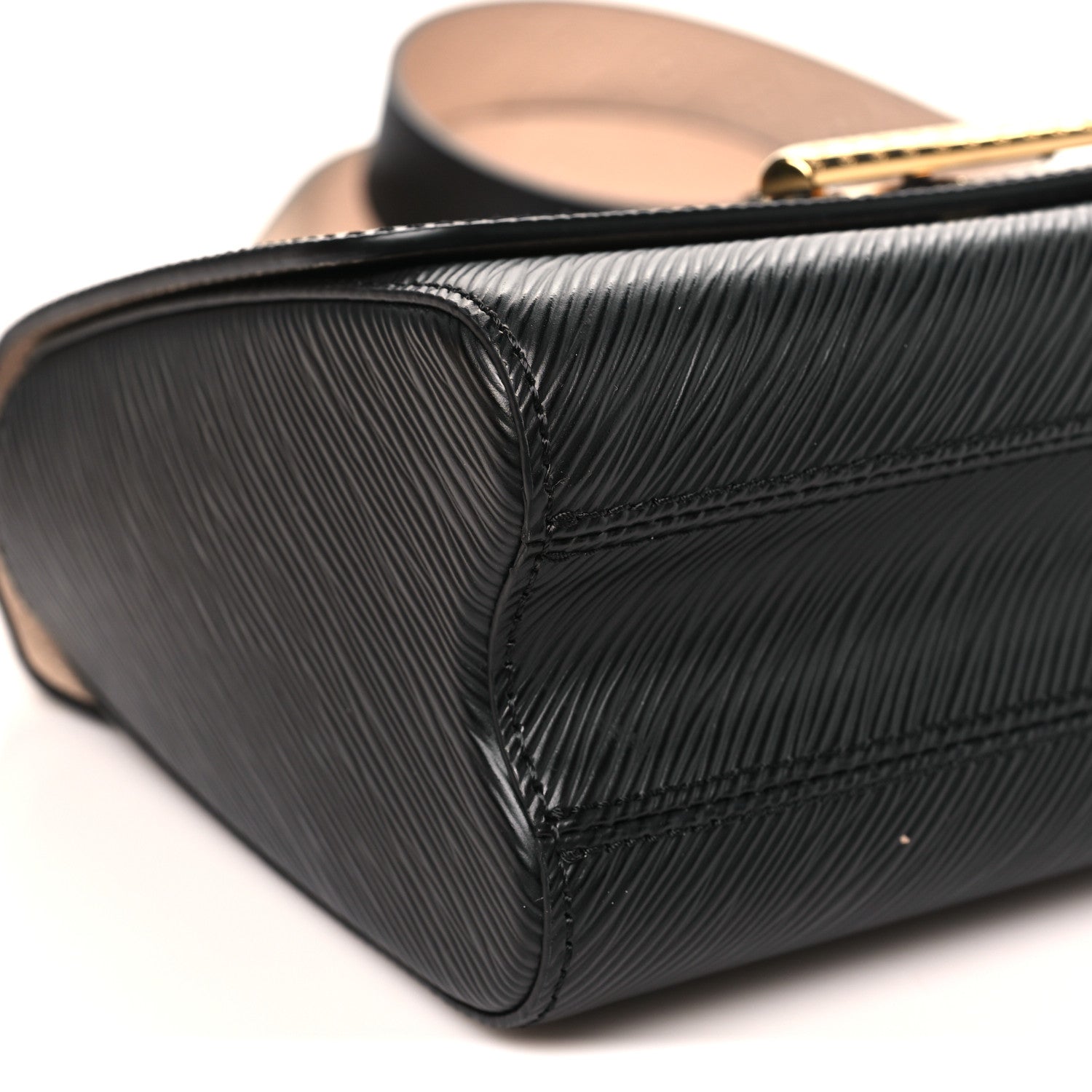 Epi Twist Top Handle Shoulder Bag MM Black