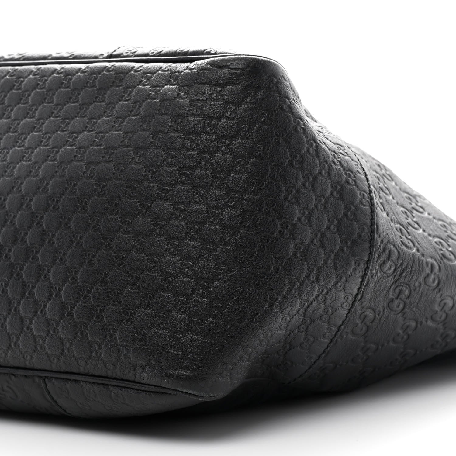 Guccissima Medium Bree Zippered Tote Black