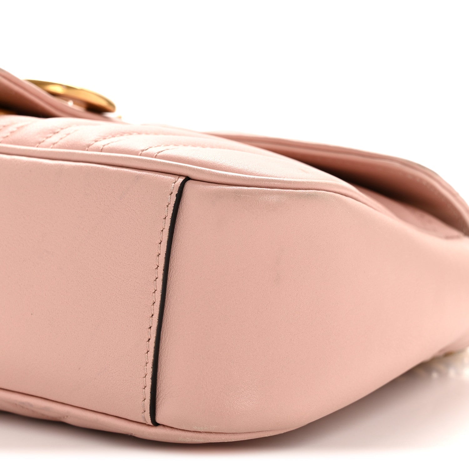Calfskin Matelasse Small GG Marmont Shoulder Bag Perfect Pink