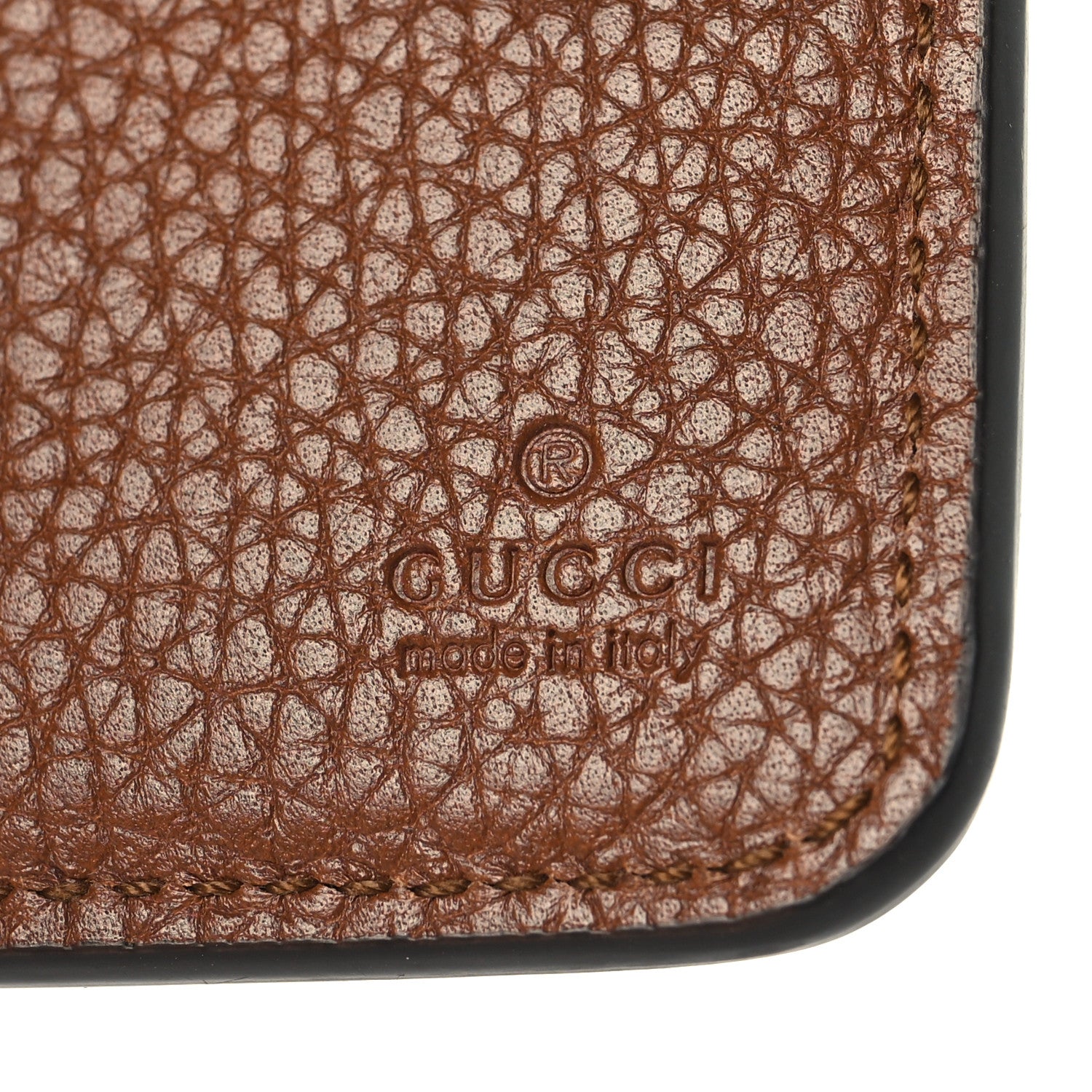 Piuma Calfskin Medium Bamboo Double G Wallet Cuir