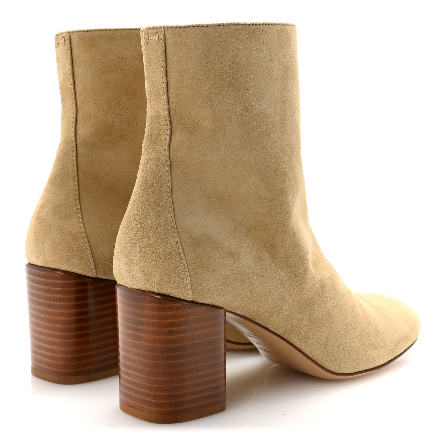 Suede Goatskin Licol 70 Ankle Boots 38.5 Beige Lin