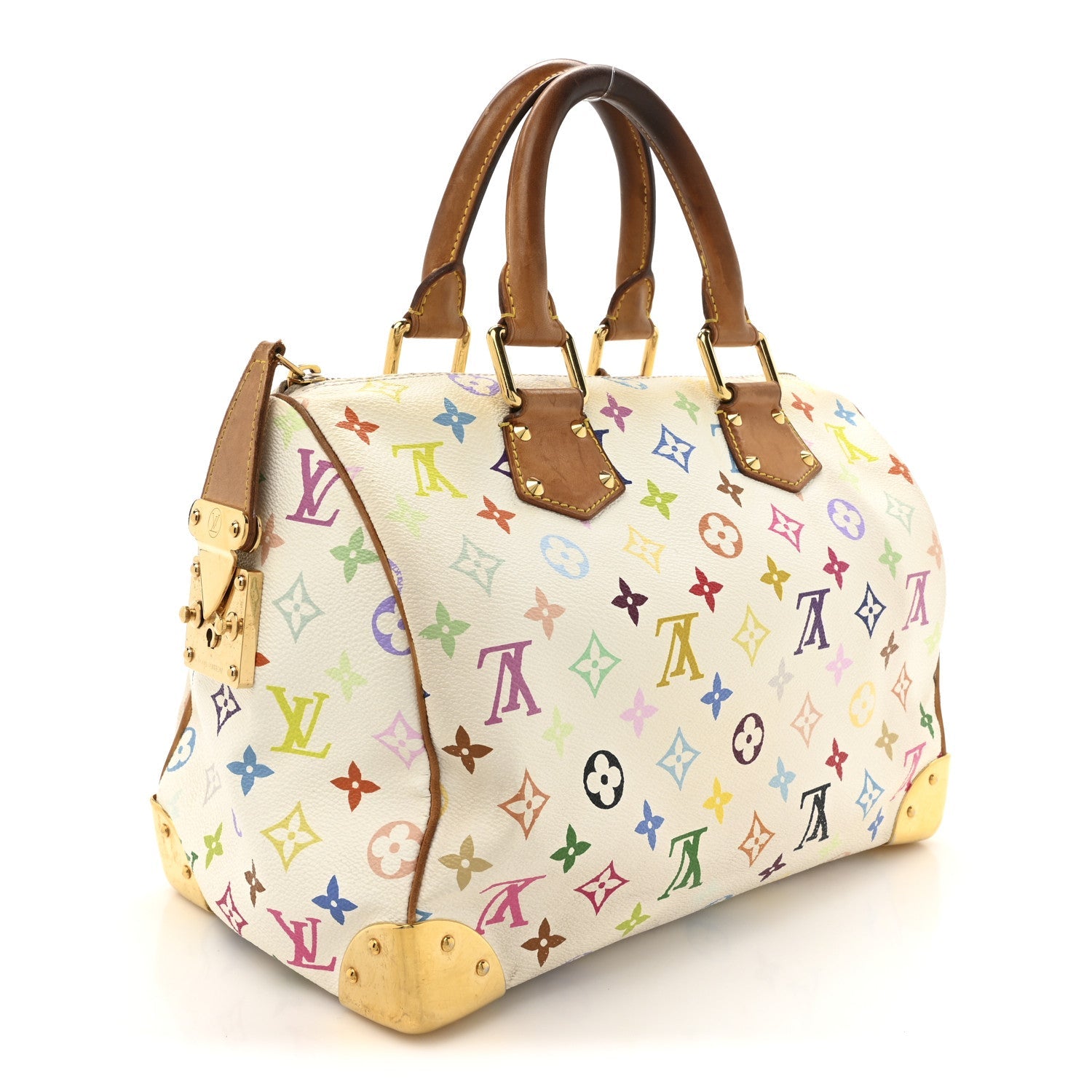 Monogram Multicolor Speedy 30 White