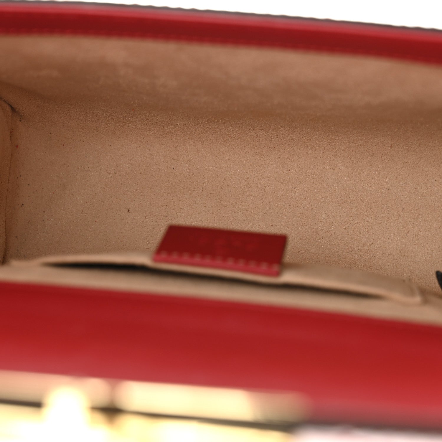 Guccissima Small Padlock Shoulder Bag Hibiscus Red