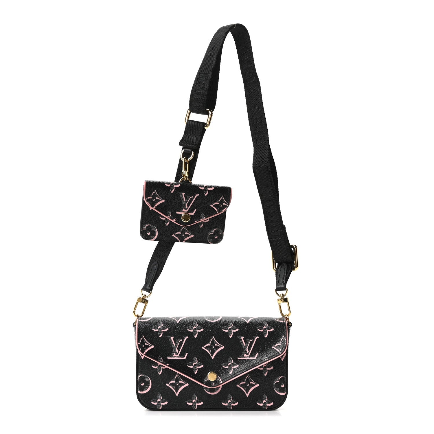 Monogram Fall For You Felicie Strap & Go Black